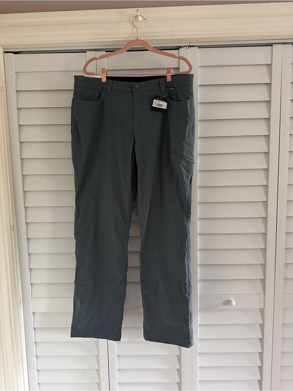 NWT Eddie Bauer Women's Charcoal Gray WR Rainier Lined Performance Pant Graphite